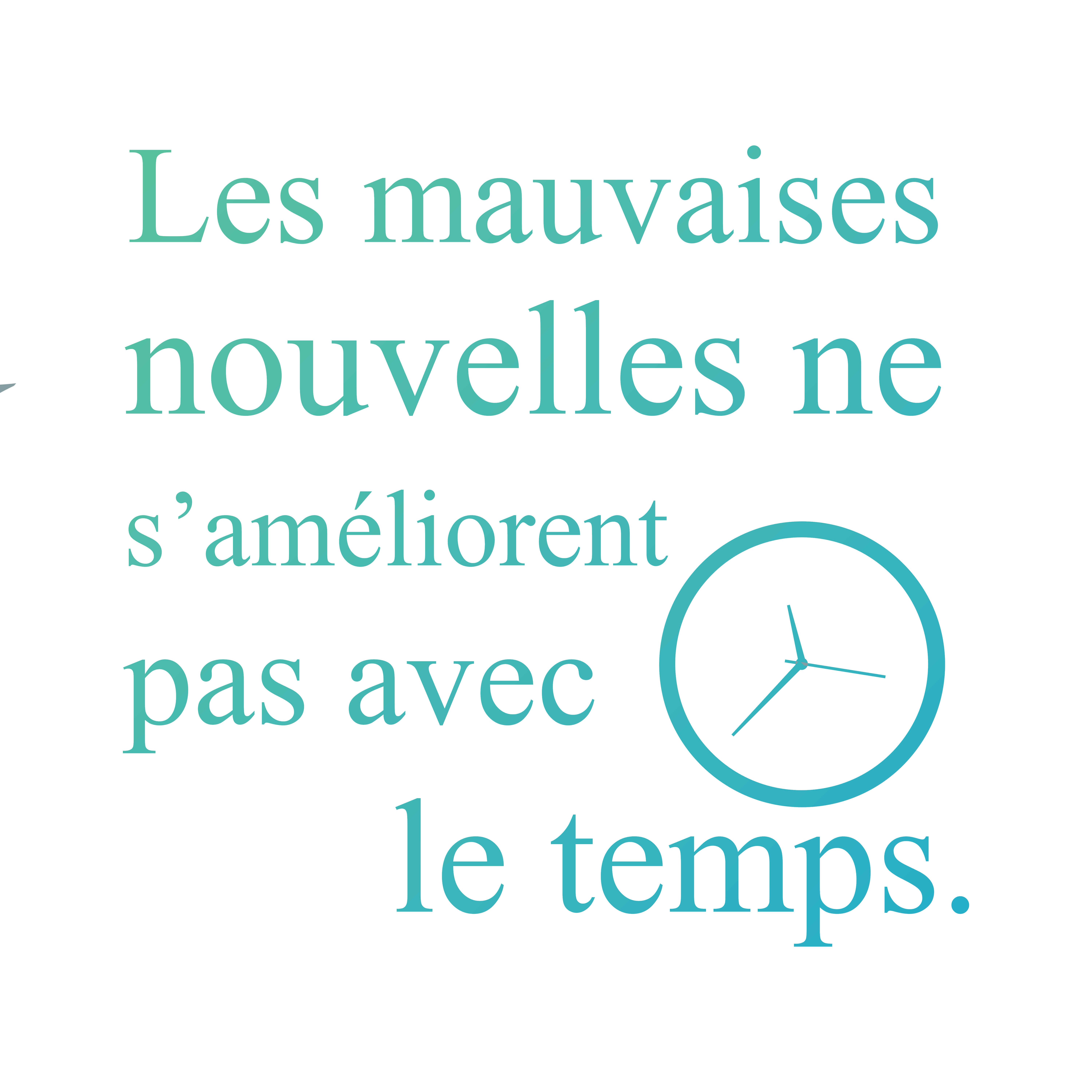Les mauvaises nouvelles ne s'améliorent pas avec le temps